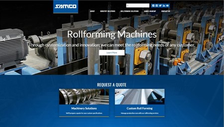 Samco Machinery relaunches website